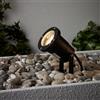 Lightbox Faretto LED percorsi esterni con luce di colore bianco caldo (3000 K) - altezza 16 cm - picchetto da giardino nero - LED sostituibile incluso - come illuminazione di percorsi - 300 lm -