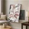 Lupia - Quadro Copri Cassaforte Tela Leaves Mix, Decorazione Moderna per Nascondere Quadri Elettrici, Contatori, Modem, Cotone con Telaio Legno, Varie Dimensioni Senza Cerniera 40x70 cm