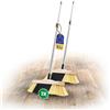 Novaliv Set di 2 scope da interni con manico in setole sintetiche, setole morbide e dense, scopa in legno con manico telescopico, setole artificiali in polipropilene per laminato e parquet