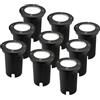 Ledvion Set da 9 Faretto LED da Incasso IP67 3W 230V 345Lm 6500K GU10