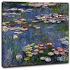Niik Quadro + Telaio (BC) Le ninfee 3 di Claude Monet 60 x 60 x 1,7 cm Falso d'autore Stampa su Tela