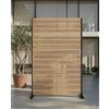 TinFrey Paravento frangivista per Giardino, Balcone e terrazza 183 cm in Metallo, Resistente alle intemperie e autoportante con ancoraggi a Terra, Verniciato a Polvere e antiruggine | Moderno Design