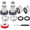 Vmhkjo Raccordo Tubo Piscina 32/38 mm, Adattatore per Pompa Filtro e Piscine Fuori Terra, Compatibile con Attacchi Bestway, Connessione Stabile, Antiperdite e Facile da Installare，e