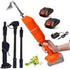 WJMRELIABLE Zappatrice,Sarchiatrice Elettrica Con Batteria Al Litio Ricaricabile E Asta Telescopica,Attrezzo Da Giardino Per La Coltivazione,Zappa Elettrica Per Scavare A Mano,Per Allentare Il Terreno E Diserbo