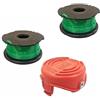 INF Set di ricambio per decespugliatore: 2 bobine per Black & Decker GL9035-QS GL8033-QS STC5433PC-QW - Include 1 tappo di protezione