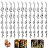CLIUNT 24pcs Repellente per Uccelli Riflettente, Girandole Spaventa Uccelli, Dissuasori per Piccioni Scaccia per Proteggere Giardini Fattorie Cortili