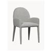 WOOOD Sedia con braccioli in bouclé Elegance