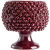 BEVILACQUA VASO PIGNA, CERAMICA SICILIANA BORDEAUX, L - h 25 cm x L 25 cm