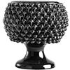 BEVILACQUA VASO PIGNA, CERAMICA SICILIANA NERO, L - h 25 cm x L 25 cm