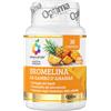 OPTIMA NATURALS Srl Bromelina Gambo Ananas | Integratore Drenaggio Cellulite Microcircolo Optima Colours of Life | 30 Compresse
