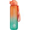 HP ITALIA Srl Tasty H2O | Borraccia Motivazionale 1 Litro | Verde Arancione