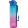HP ITALIA Srl Tasty H2O Flow Bottle | Borraccia Motivazionale 1 Litro | Blu Rosa