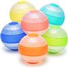 GoBene 6 PCS Gavettoni Riutilizzabili, Palloncini Acqua Riutilizzabili in Silicone, Gavettoni Acqua Autosigillanti, Bombe d'Acqua a Riempimento Rapido per Bambini e Adulti, Giochi da Esterno e Piscina