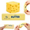 Xiujuers 2 Pezzi Cheese Butter Squishy, Squishy Formaggio e Burro
