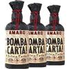 Generic 3 Bottiglie Amaro Bomba Carta Silvio Carta da Erbe Spontanee Sarde 33% vol 3x70cl