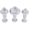 TopHomer 3 pezzi a forma di cuore decorazione torta 3D zucchero Craft strumento glassa fondente plastica stantuffo Cutter primavera goffratura matrice per biscotti pasticceria fai da te