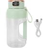 Kukyller Frullatore portatile, tazza frullatore 150w 1200ml Mini spremiagrumi portatile da viaggio multifunzionale USB ricaricabile per palestra Home Office Sport all'aperto (Verde)