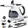 Shiptree Pulitore a Vapore Portatile, Calore Istantaneo 5 Secondi, 400 ml Serbatoio Trasparente, Facile Riempire, Solo 0.92 kg, 10 Accessori, Multiuso Pressurizzato Pulitore Steam Cleaner Casa