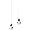 Supertool 2 catenine luminose da 50 cm, estensioni decorative per lampade a sospensione, per ventilatori a soffitto, bagno, camera da letto, trasparente