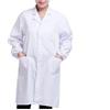 Supertool Camice da laboratorio medico, a maniche lunghe, con 3 tasche, unisex, per adulti, per medici, infermieri, tecnici, bianco, M