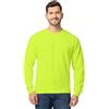 Fruit of The Loom Eversoft-Felpa con Cappuccio in Pile, con Cerniera Intera, Traspirante, Taglie S-4x Camicia, Verde di Sicurezza, M Unisex-Adulto
