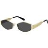 Carrera MARC JACOBS, OCCHIALI DA SOLE MARC 496/SHINY, GOLD BLACK_, 55, (WOMAN)