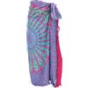 GURU SHOP Bali Sarong, telo da parete, gonna avvolgente, abito da sarong mandala, uomo/donna, turchese, sintetico, taglia: unica, sarong e sciarpe, abbigliamento alternativo