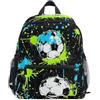 RPLIFE Zaino per bambini con palloni da calcio Splash per ragazze e ragazzi, zaini per asilo con etichetta per il nome, borsa per la scuola per bambini, 3-8 anni, Splash Pallone da calcio, Medium, Zaini