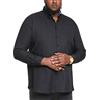 D555 Camicia Oxford a Maniche Lunghe Richard Basic da Uomo, Taglia Plus, in 5 Colori, dalla 2XL alla 6XL, Nero , 6XL plus