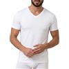 free spirit Basic Cotton T-Shirt Uomo Mezza Manica Scollo a V in Cotone Elasticizzato Maglia Intima Sottogiacca Morbida Traspirante Comoda Resistente Articolo 985