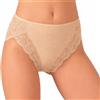 JADEA 6 slip donna cotone e pizzo art. 530 (Cipria, 4)