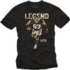 MAKAYA Mücke 63 Maglietta Uomo Maglia Football Americano Vintage Retro Motivo Bulldozer T-Shirt