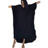 L-Peach Donna Abito Lungo Boho Copribikini Loungewear Oversize Kaftan Maxi Abito da Spiaggia Copricostume