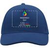 Teetaly Cappellini Personalizzati con Stampa e Ricamo, Foto, Testo, Logo 100% Cotone (Blu Royal - 5 Pezzi)