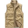 Peuignao Gilet Pile Uomo Reversibile Gilet Felpato Multitasche Softshell Micropile Lavoro Giubbotto Smanicato Giubbino senza Maniche Giacca Giacchetto Multitasca Smanicato da Uomo Taglie Forti Montagna Outdoor