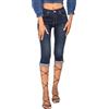 Nina Carter P132 Capri Skinny Fit Jeans a vita alta, effetto lavanderia, Blu scuro (P132-2), XXL sottile