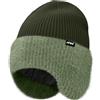ATNKE Maglia Beanie Cappello con Paraorecchie per Uomo e Donna, Elasticizzato Spesso Caldo Pile Foderato Usato Tutti Giorni Inverno Morbido con Risvolto Lana Teschio Berretto Regali/Dark Army Green