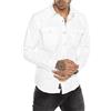 RED BRIDGE Camicia a Jeans da Uomo Stile Casual Denim Cotone Bianco L