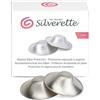 Silverette The Original paracapezzoli in Argento 925, coppette Argento per l'efficace Protezione del capezzolo Durante L'Allattamento, Anatomiche con apice Arrotondato, 1 Conf. 2 Pezzi-Taglia Medium