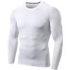 LAFROI Maglia Termico Protettiva da Uomo, a Maniche Lunghe, a compressione-MJSY01C White Size MD