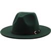 HEYANN Cappello classico Fedora a tesa larga con fibbia per cintura in feltro unisex cappello da trilby da uomo panama cappello jazz cappello per donna uomo