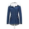 Vhersily Cappotto Invernale da Donna Elegante Piumino Pelliccia Giacca Lungo Trench Giubbotto Giubbino Tinta Unita Hip Hop, Spessa Giacca in Cotone Termico, Invernali Antivento Sci Giacce Parka Jacket