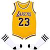 Acuryx Tutine da Neonato 0-24 Mesi coi Calzini, Pagliaccetti Bimbo Jersey da Basket Calcio Senza Manica Estivi