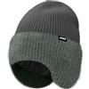 ATNKE Maglia Beanie Cappello con Paraorecchie per Uomo e Donna, Elasticizzato Spesso Caldo Pile Foderato Usato Tutti Giorni Inverno Morbido con Risvolto Lana Teschio Berretto Regali/Noble Gray