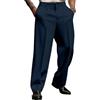 Generisch Pantaloni da uomo elasticizzati, in tessuto, da uomo, colore nero, largo, per il tempo libero, stile casual, tinta unita, con tasche, dritti, leggeri e ariosi