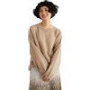 Dcvmvmn Inverno Donna 100% Cashmere Maglione O-Collo Caldo Pullover Lavorato A Maglia Maglione, cachi, XXX-Large
