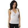 LADY·C Canotta Donna Spalla Larga in Puro Cotone Filo di Scozia - Forma Seno Anatomica, Fresca e Traspirante, Elegante con Pizzo (IT, Testo, XXL, Regular, Regular, Bianco)