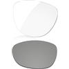 LenzReborn Lenti polarizzate di ricambio per occhiali RayBan Meta Wayfarer RW4008 53 mm AI, transitional, antigraffio, Eclipse Grigio Fotocromatico, Taglia unica