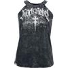 Rock Rebel by EMP Donna Top Top with Rock Rebel Print Grigio M