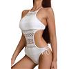 Temptshow Costume da bagno sexy da donna, con lacci